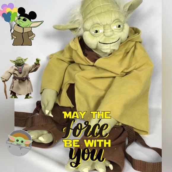 Star Wars Lucas Films Yoda 24" Backpack So realistic a super cute companion 🥰 - Picture 13 of 13